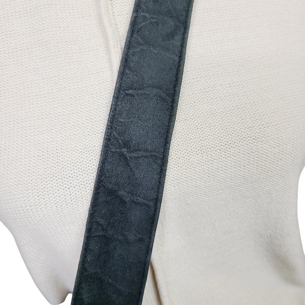 The SAK Black Crochet Knit Boho Shoulder Handbag Purse Bag Hippie PRE-OWNED - Picture 6 of 10